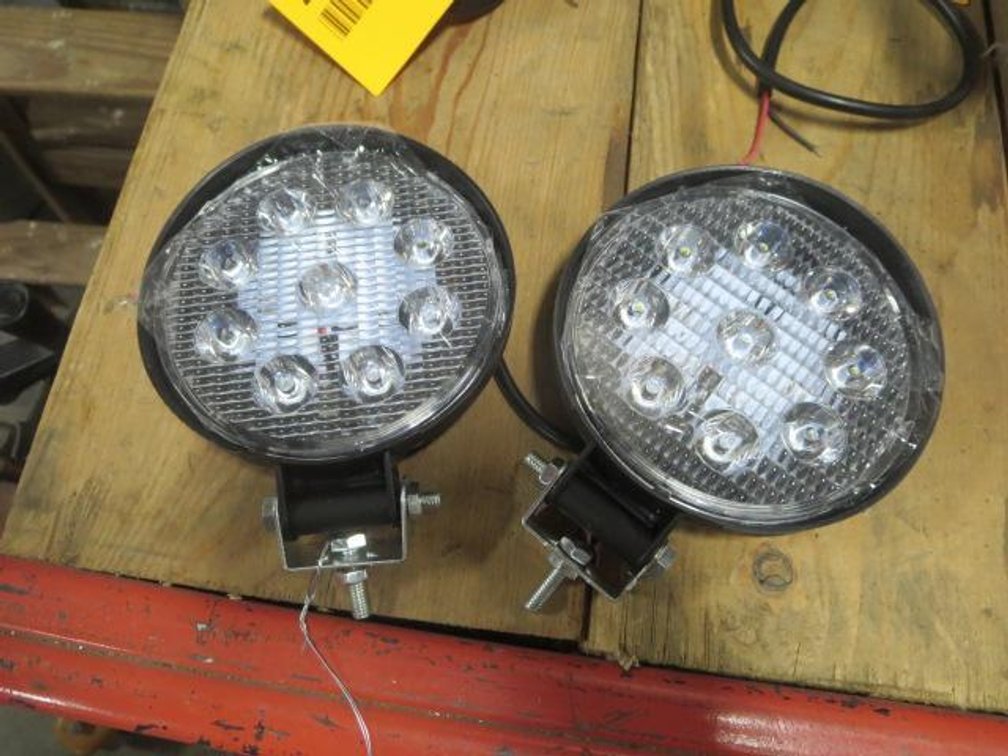 (2) New 4" Round LED Lights (CW)