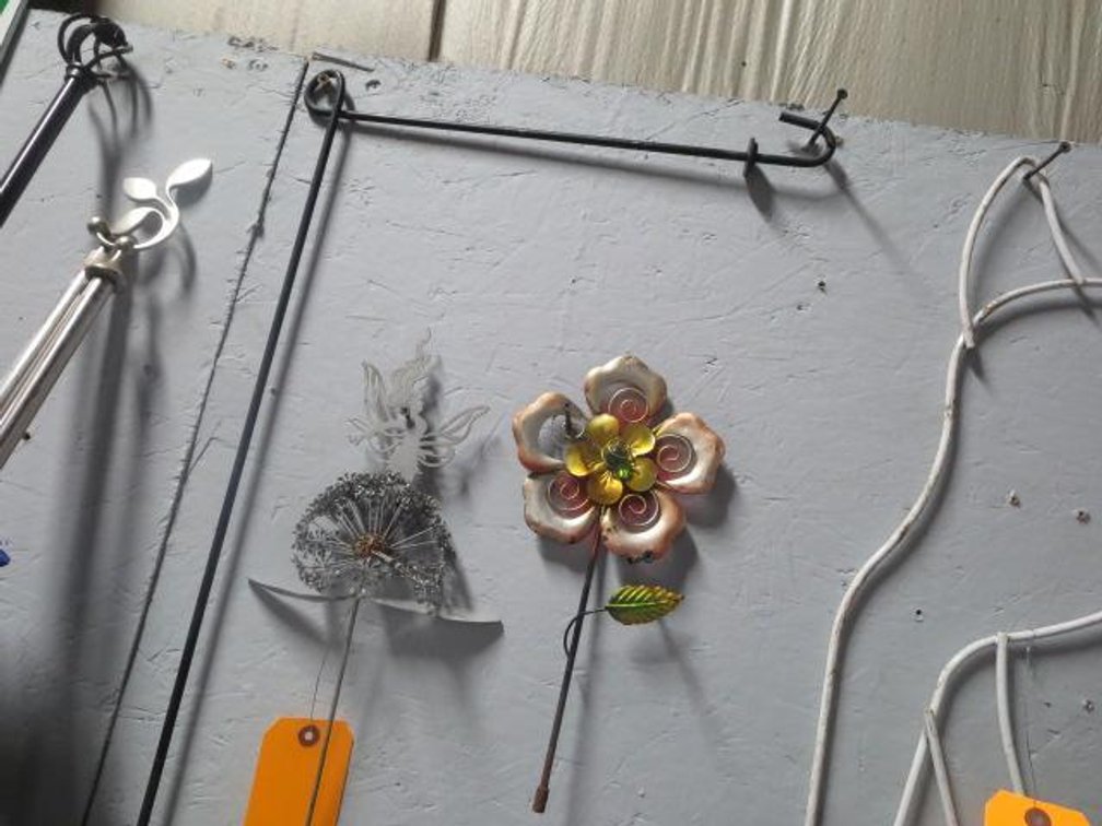 (3) Metal Yard Art Decorations (CW)