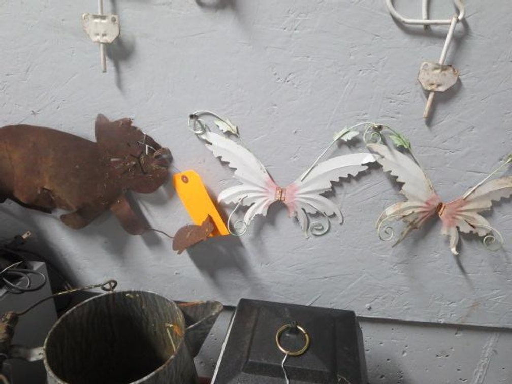 (3) Metal Yard Art Decorations (CW)