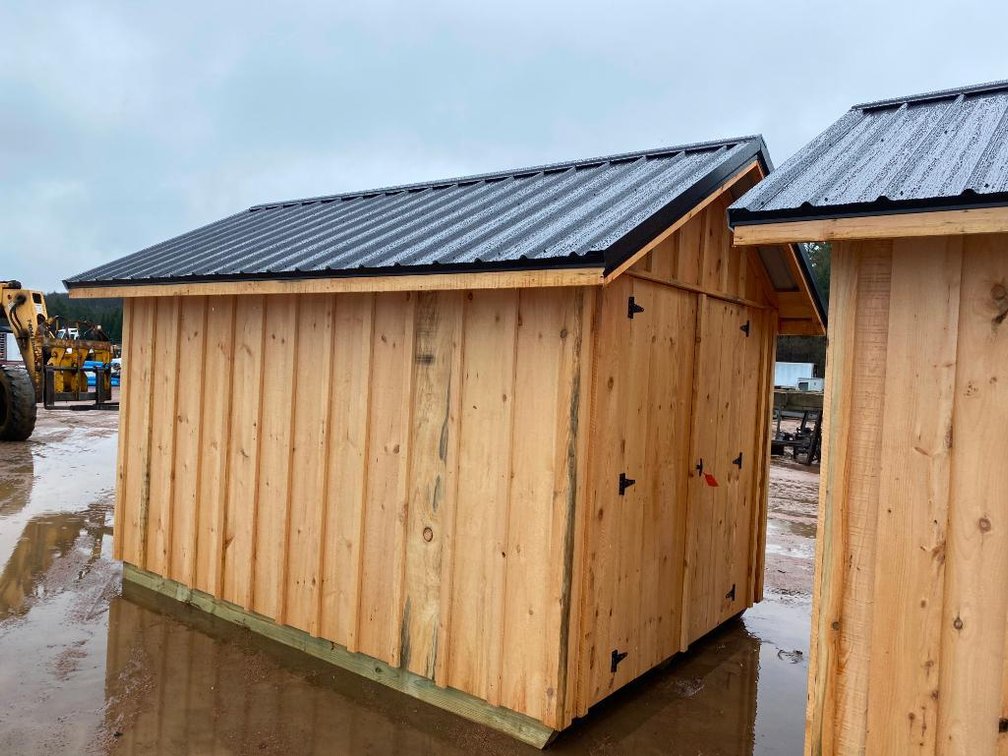 Pine Garden Shed With Tin Roof