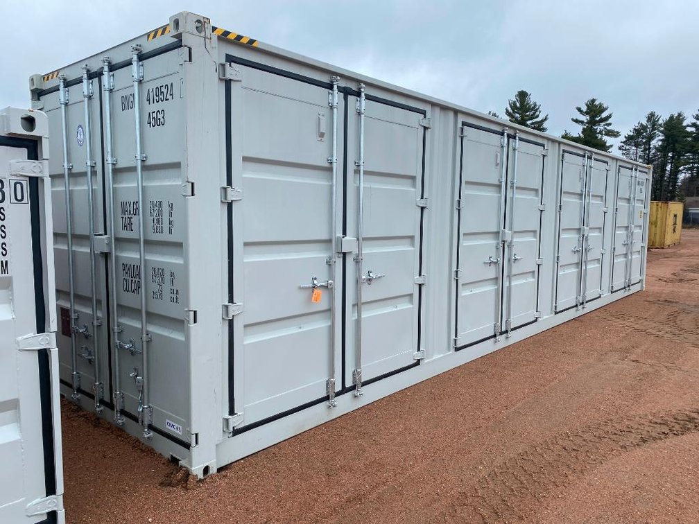 2024 40' High Cube Shipping Container With (4) Side Doors