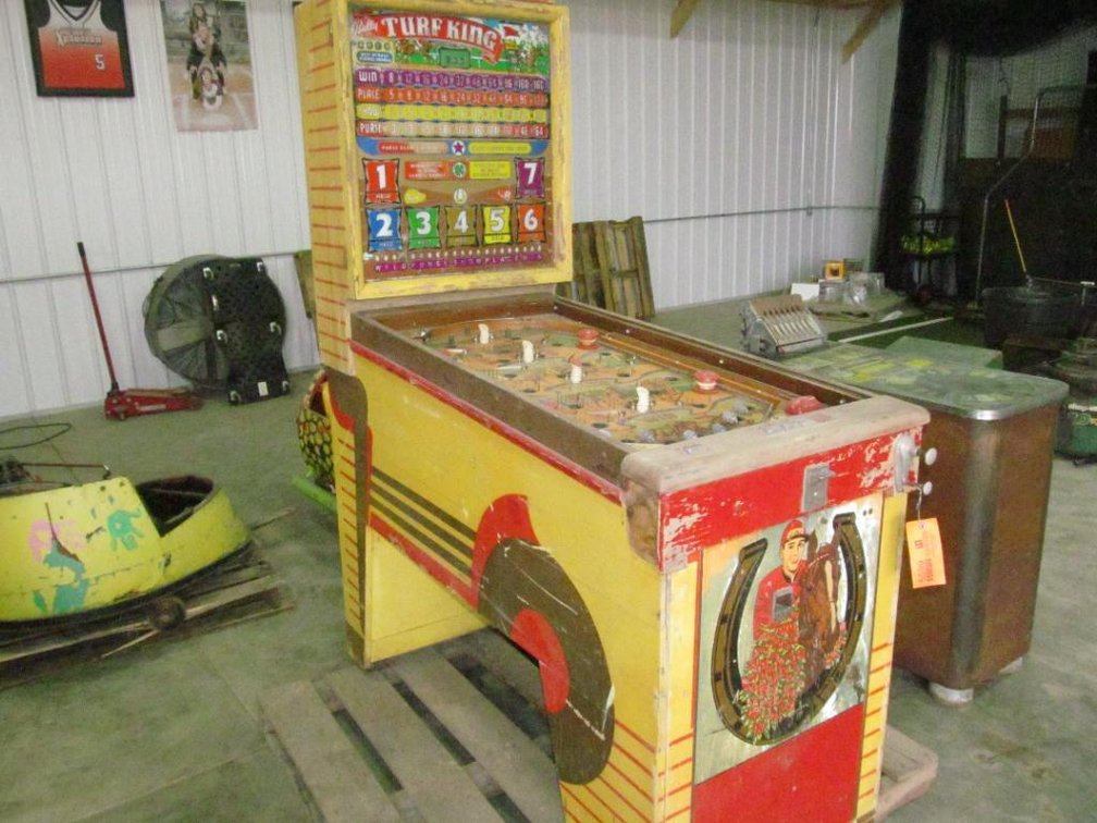 Vintage Bally Turf King Pin Ball Machine