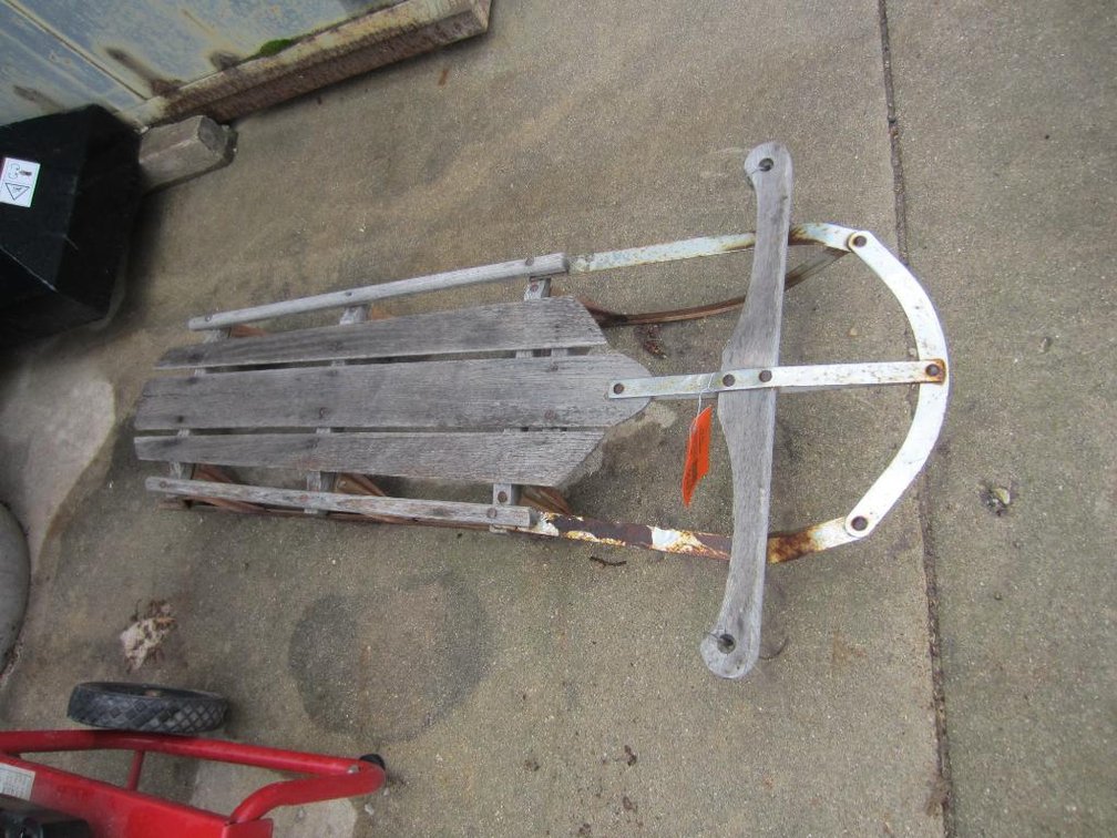Vintage Wood Sled