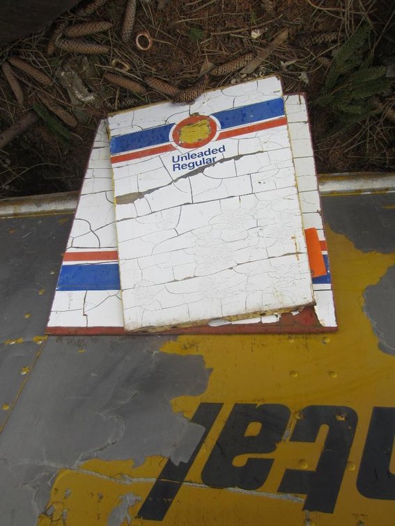 (2) Vintage Gas Pump Side Panels