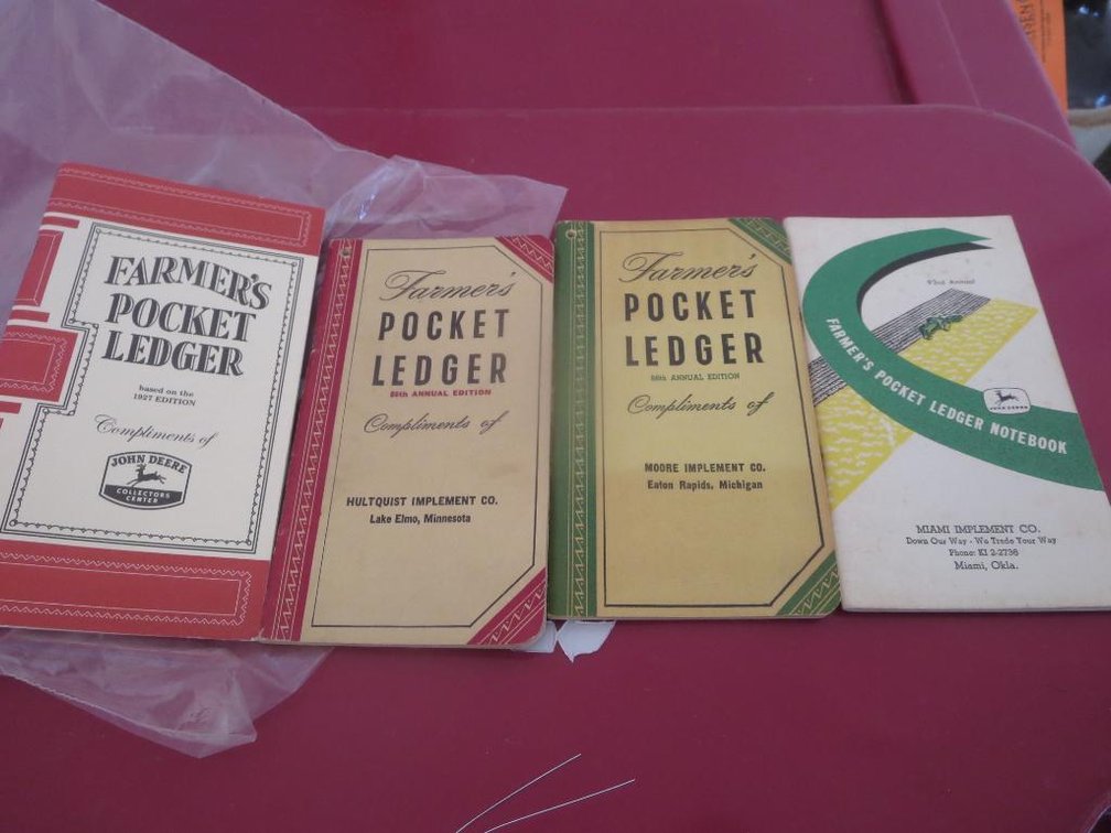 Farmers Pocket Ledgers