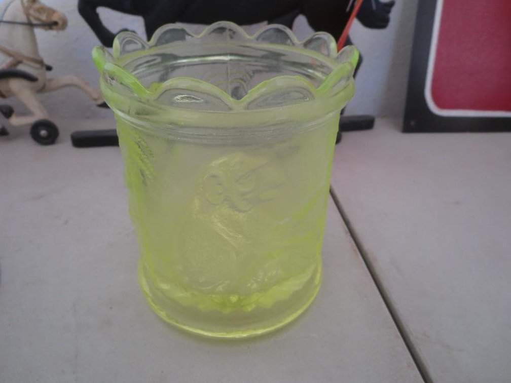 Petticoat Spooner Vaseline Glass