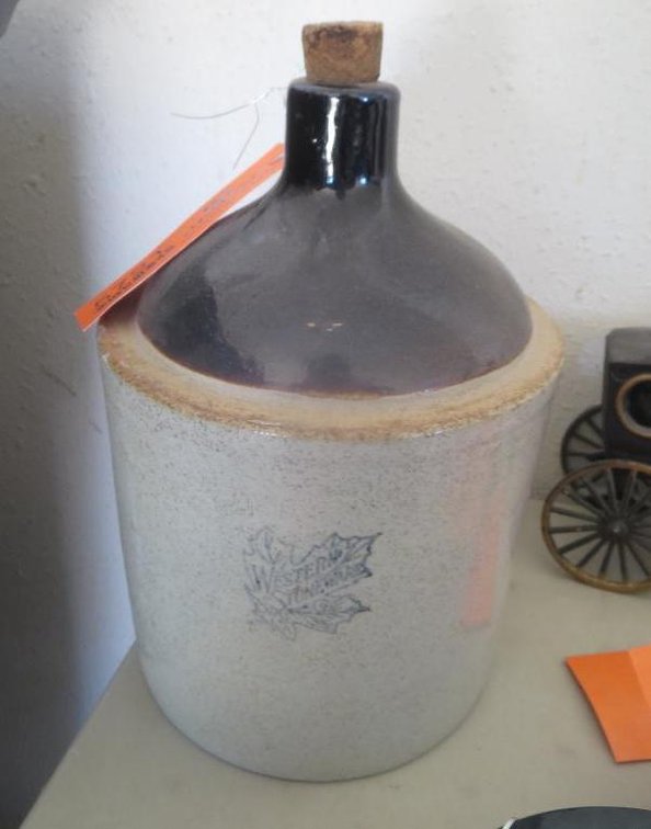 Vintage Stoneware Whiskey Jug