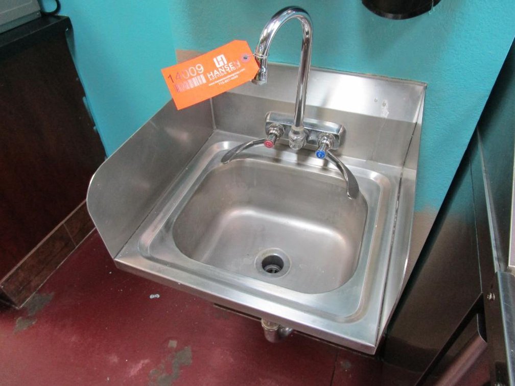 Stainless Hand Sink and Faucet