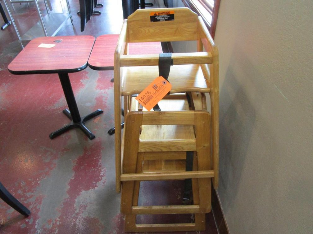 (3) Wooden Marston Childrens High Chairs