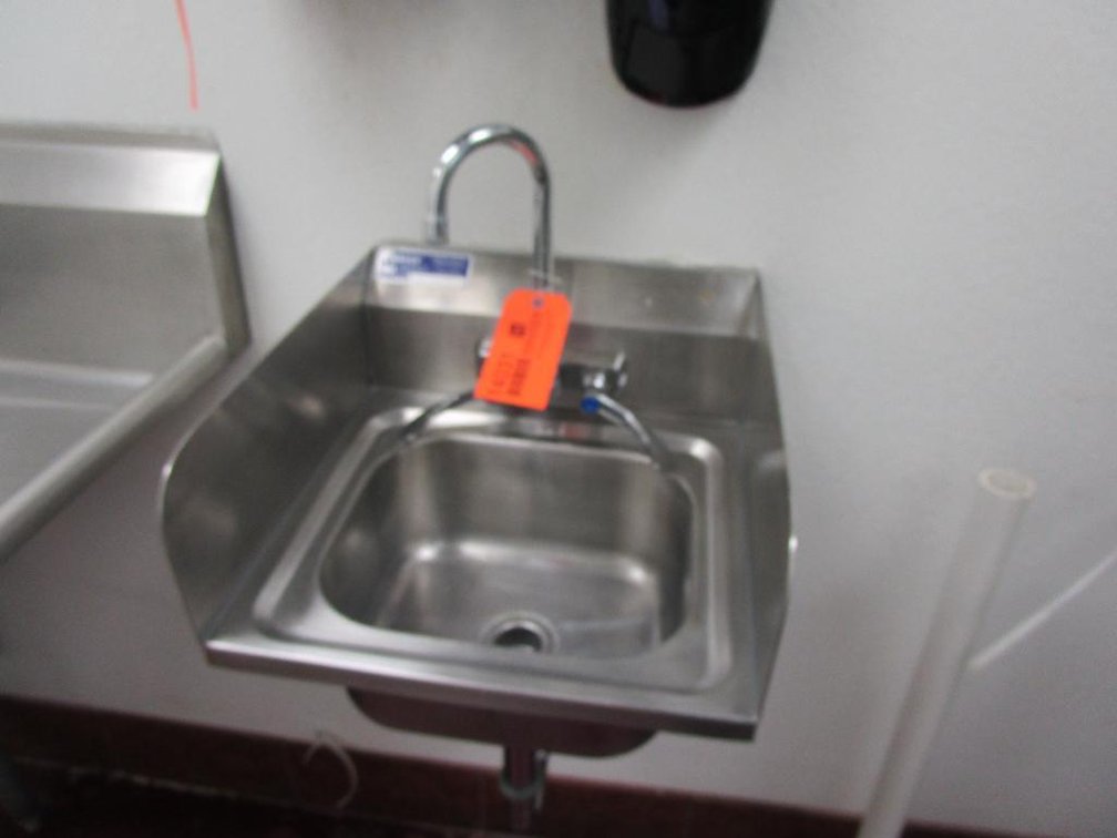Stainless Hand Sink and Faucet