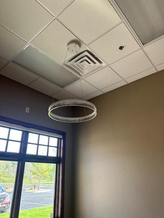 Center Light Fixture and String Lighting
