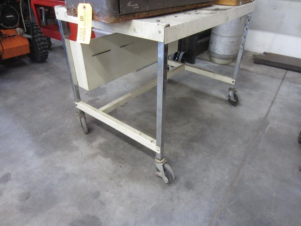 Kennedy Metal Tool Box and Rolling Metal Desk
