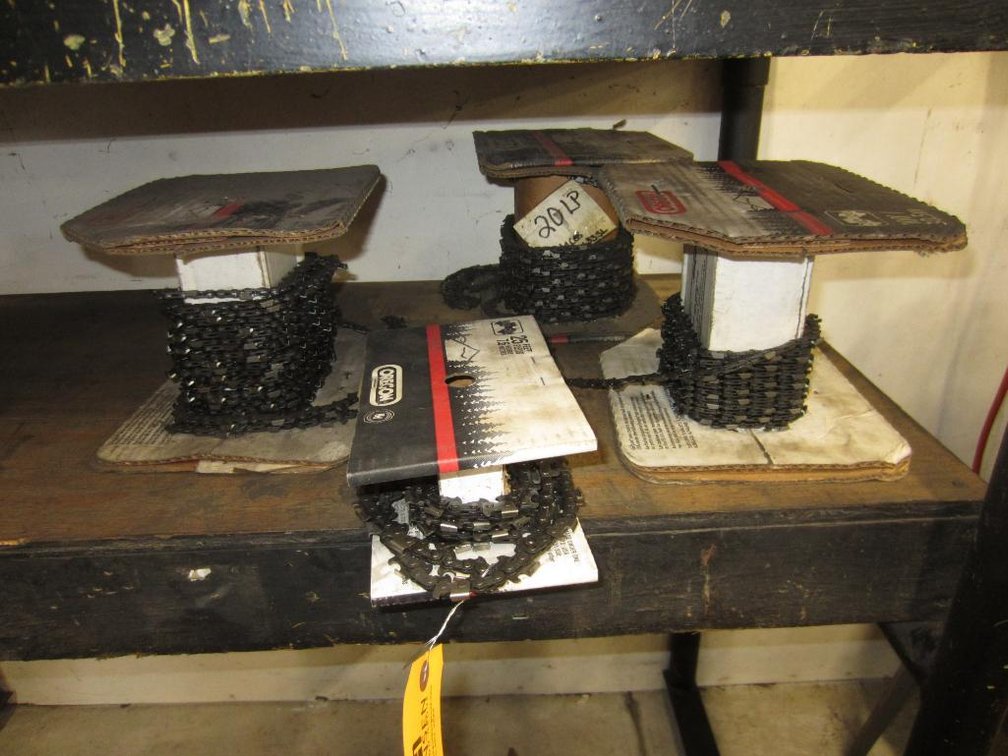 (4) Partial Spools of Oregon Chainsaw Chain
