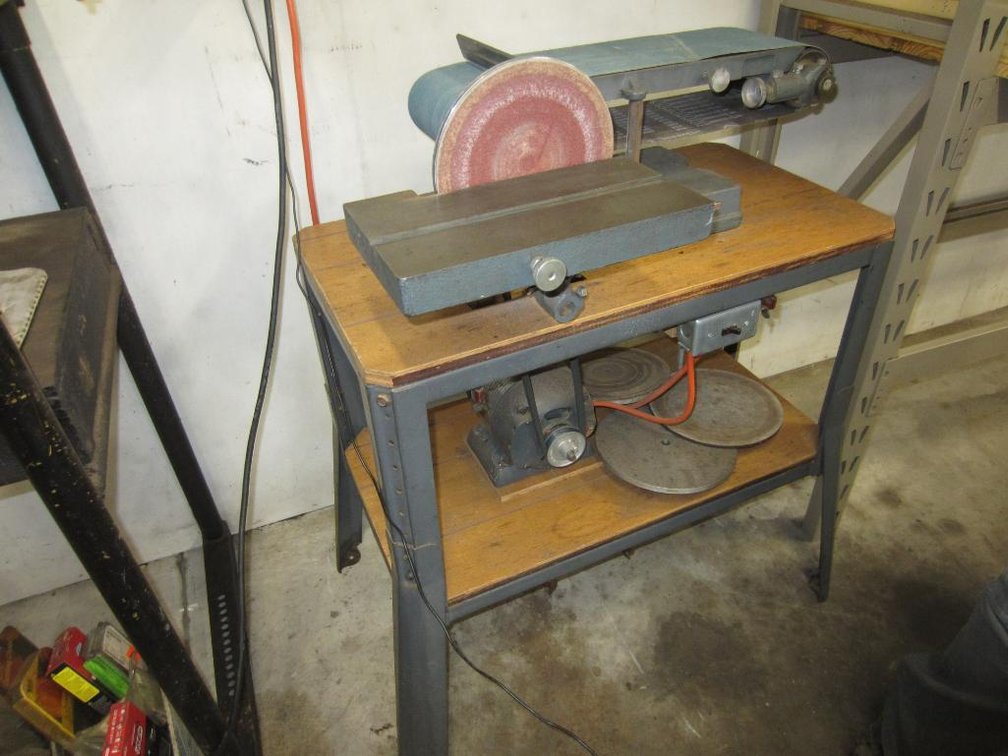 Craftsman Disc and Belt Combo Sander on Bench