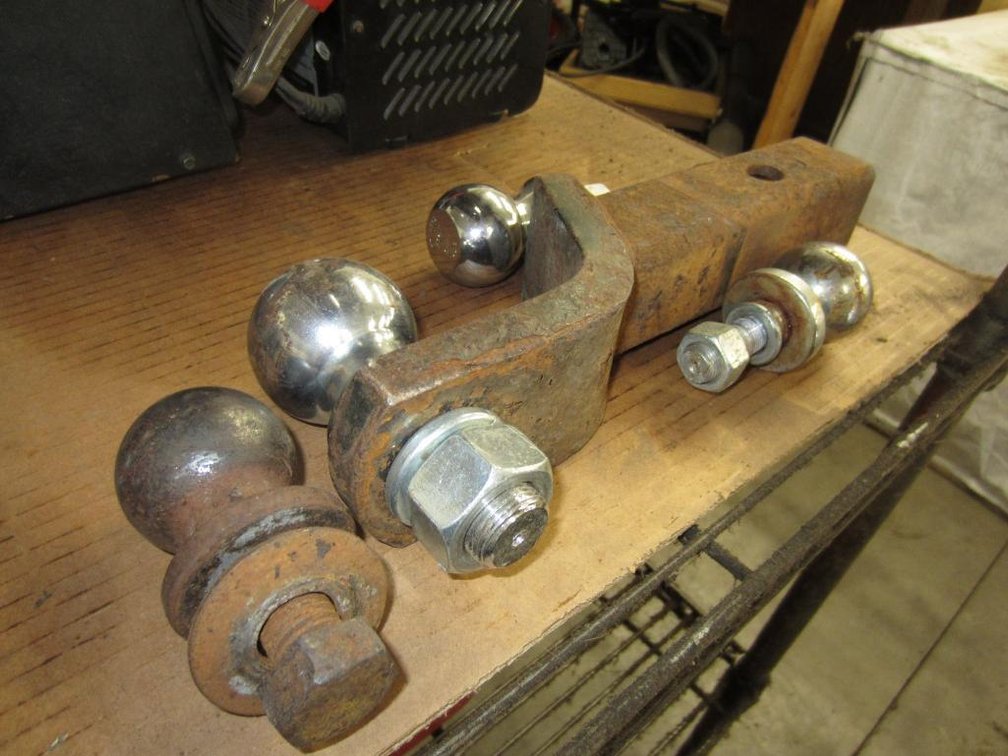 Truck Receiver Hitch and (3) Other Balls