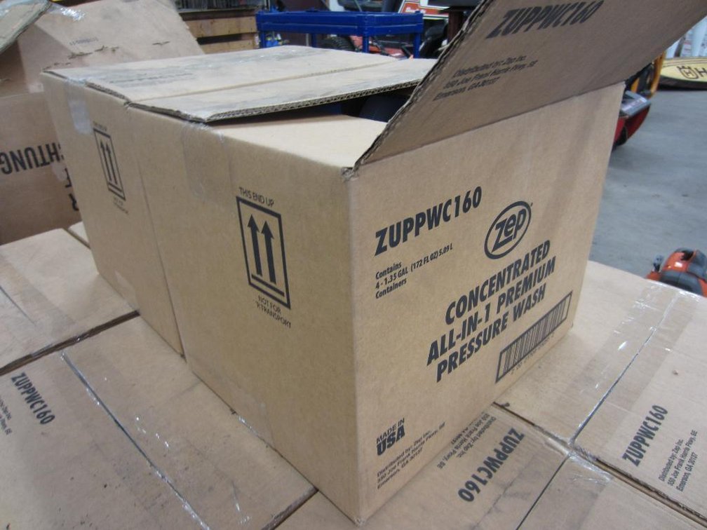 Box of New Zep Concentrated All-In-1 Premium Pressure Wash