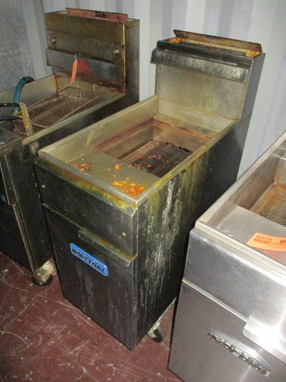 Imperial LP Gas Deep Fryer on Casters