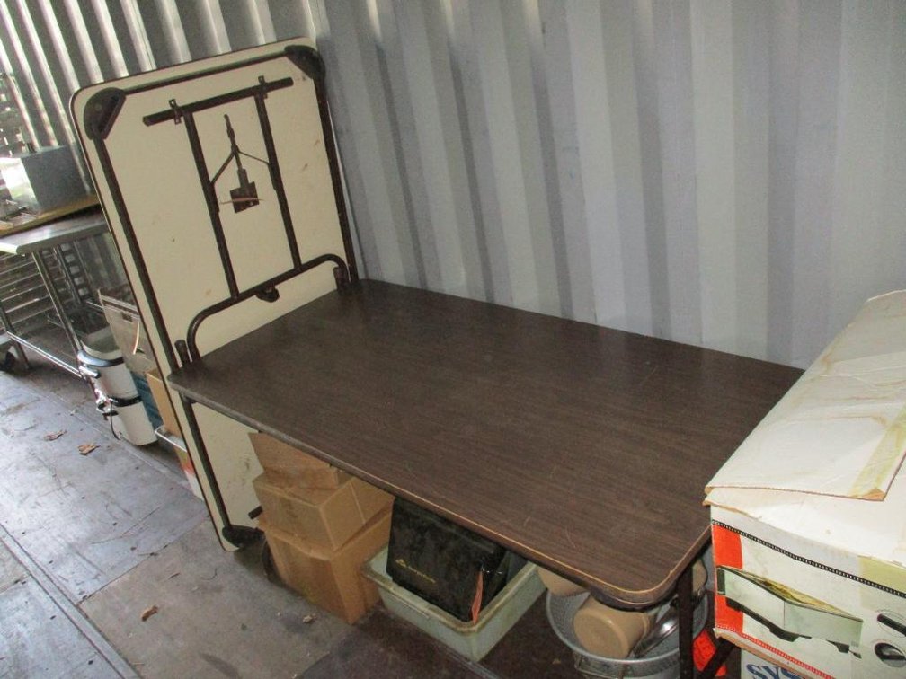 (2) Heavy 5' Wooden Folding Tables