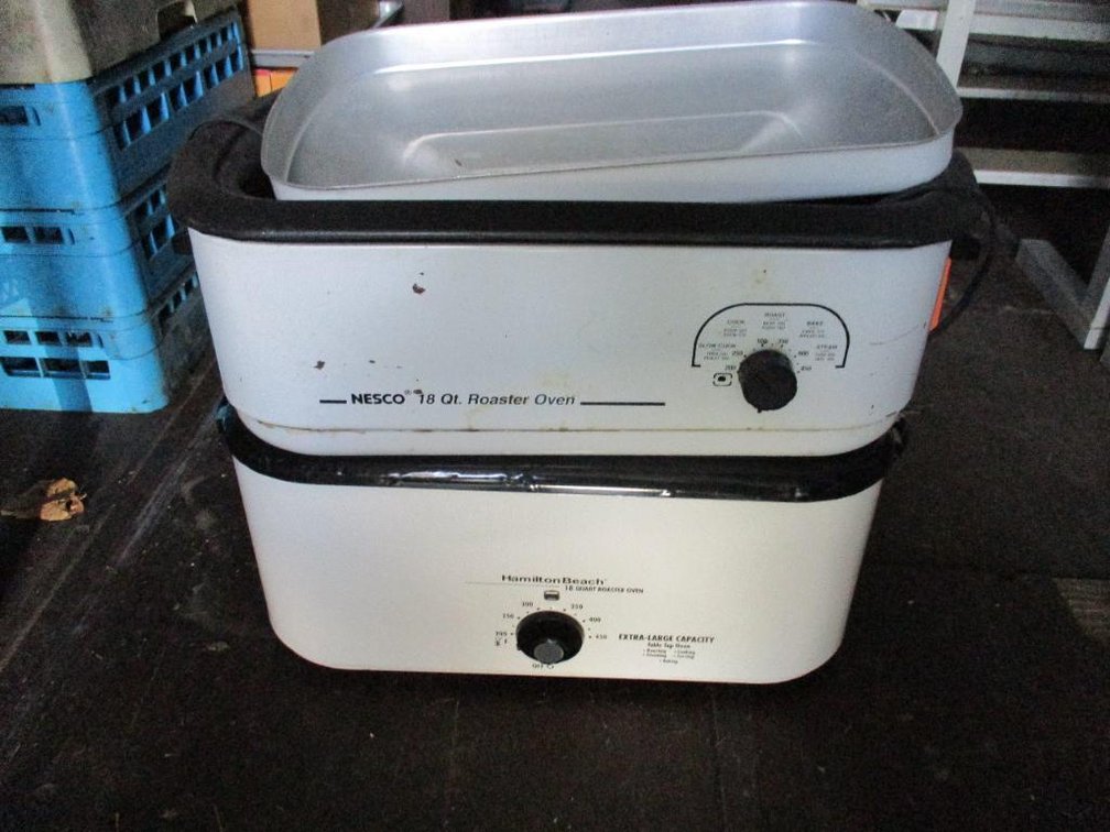 (2) 18 Quart Electric Roasters