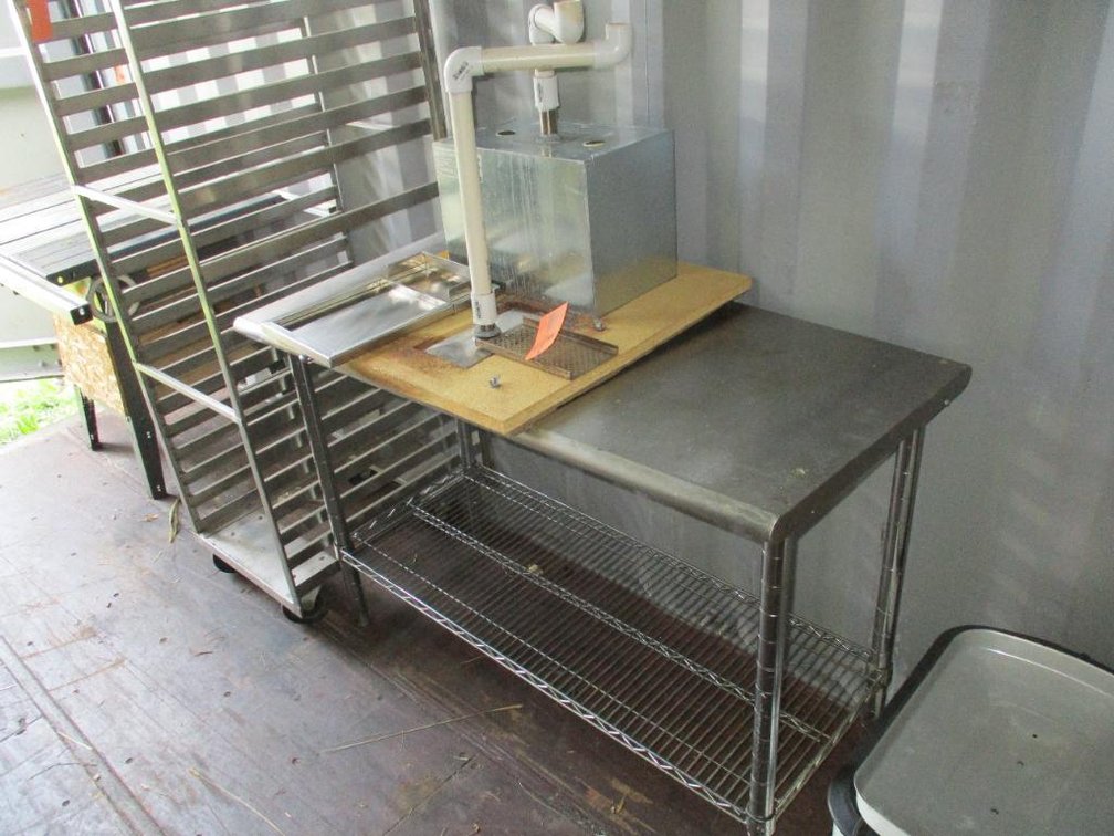 Stainless Steel Prep Table and Ice Bin Unit