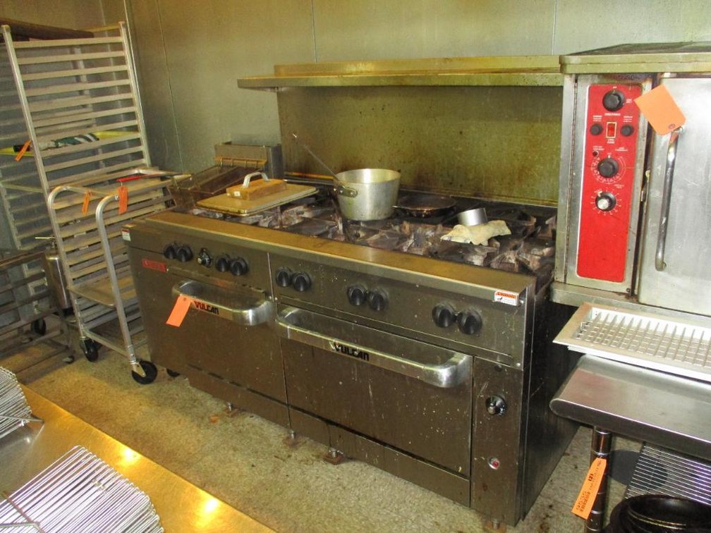 Vulcan 10 Burner Natural Gas Range