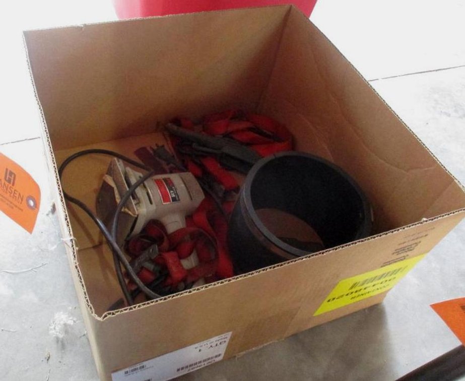 Sander, Tie Down Straps, and More