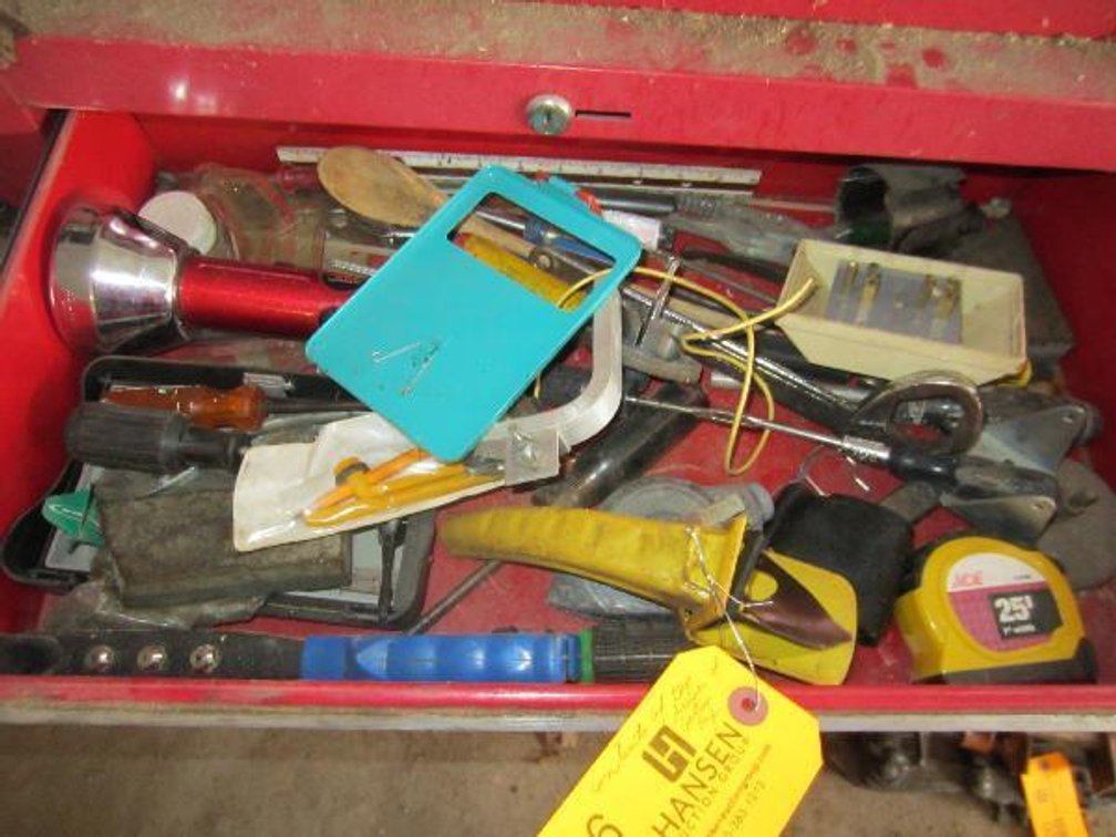 Contents of Top Drawer of Bottom Tool Box
