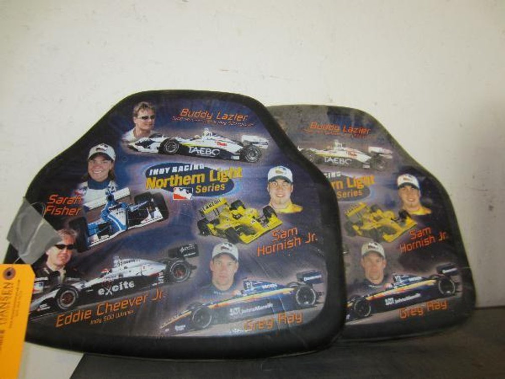 (2) Indy Racing Northern Lights Series Seat Cushions