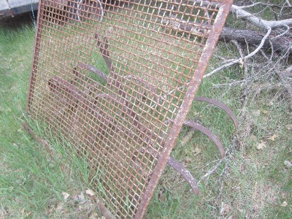 Pull Behind Single Section Spring Tooth Garden Drag - Metal Grate