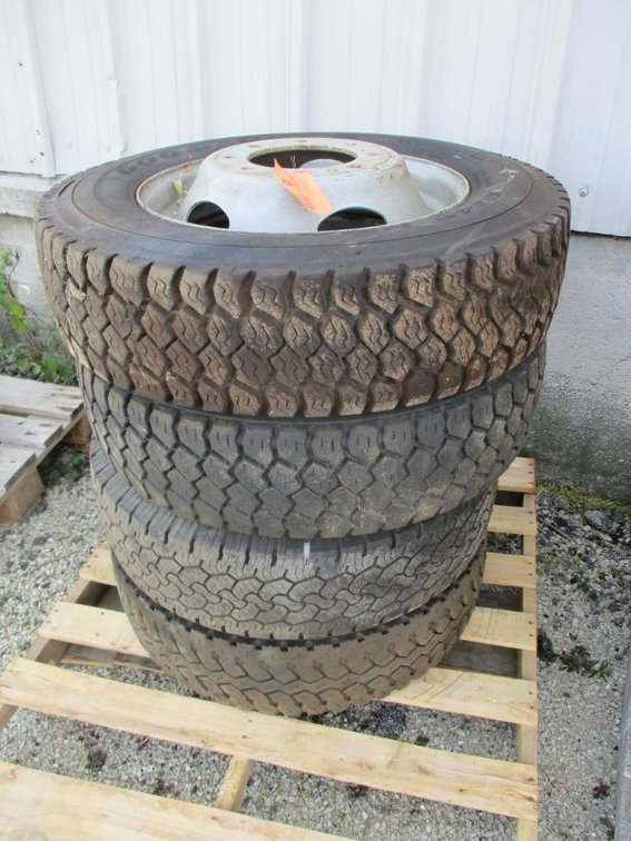 Set of (4) Tires on Rims