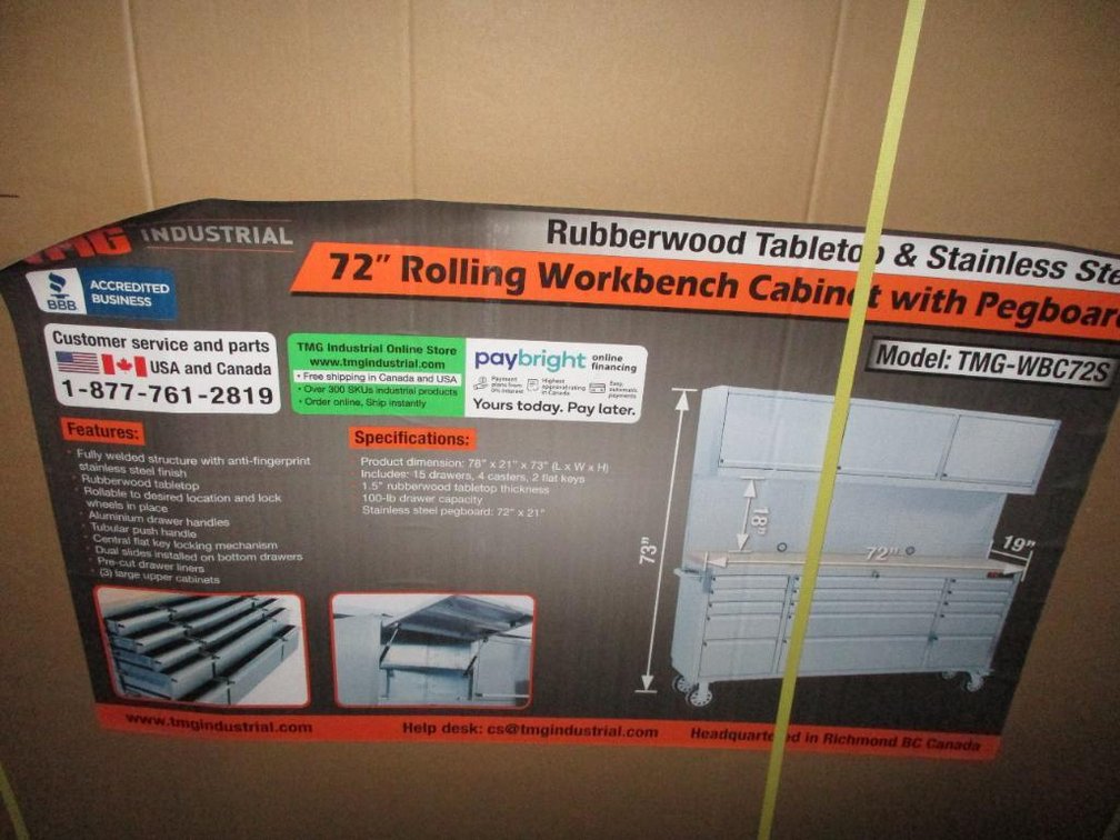 Unused TMG Rolling Workbench