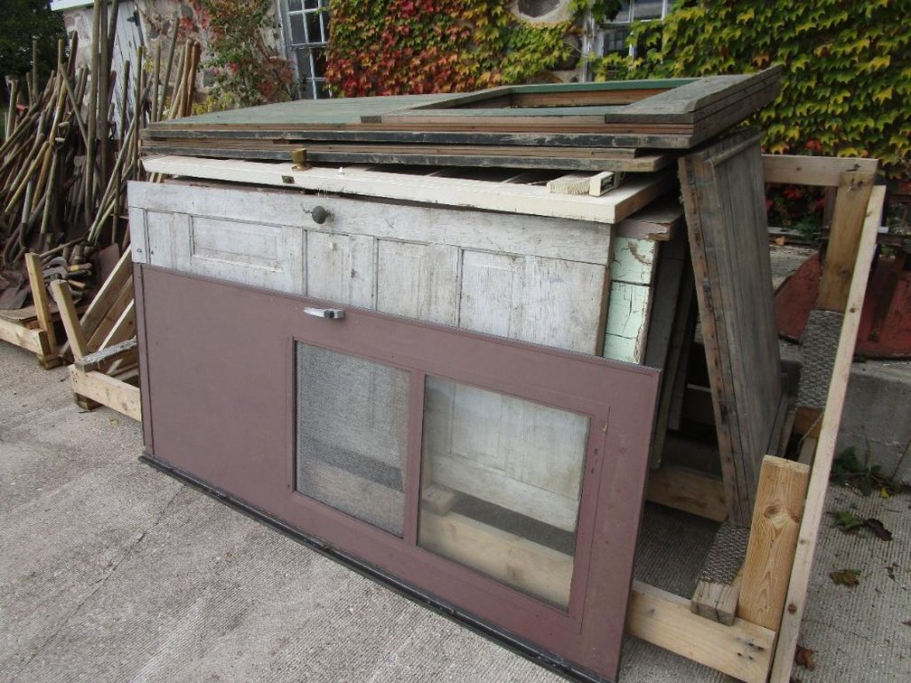 Large Stack of Vintage Doors