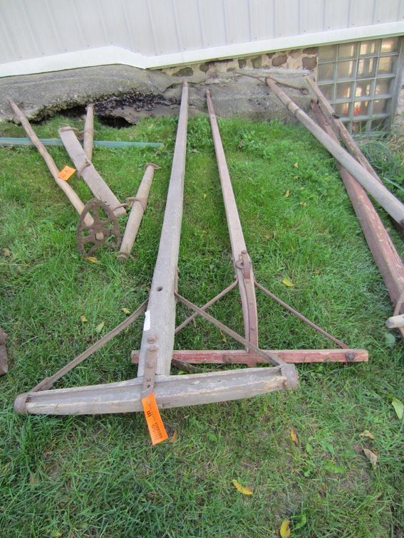 (2) Vintage Horse Wagon Tongues
