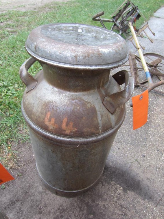 Vintage Milk Can with Lid