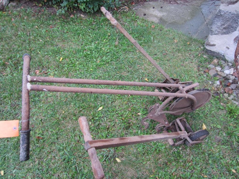 (2) Vintage Reel Trimmers and Tiller Plow