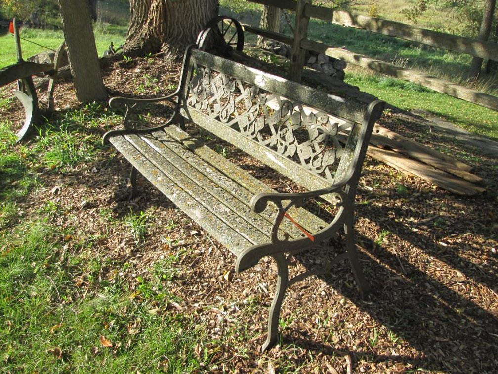 Cast Iron Framed Park Bench