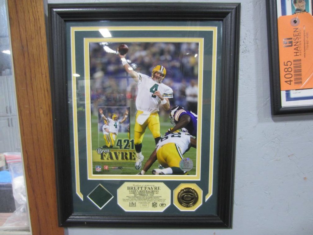 Brett Favre Career Pass Record Picture (A)