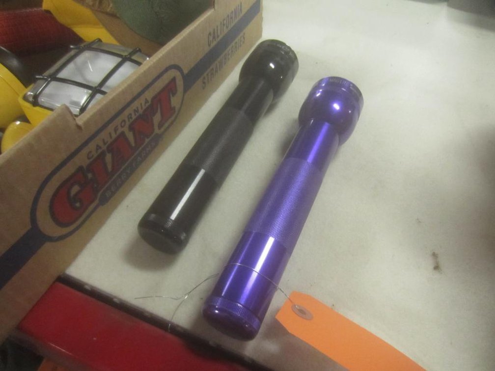 (2) Large Mag Light Flashlights (T13)