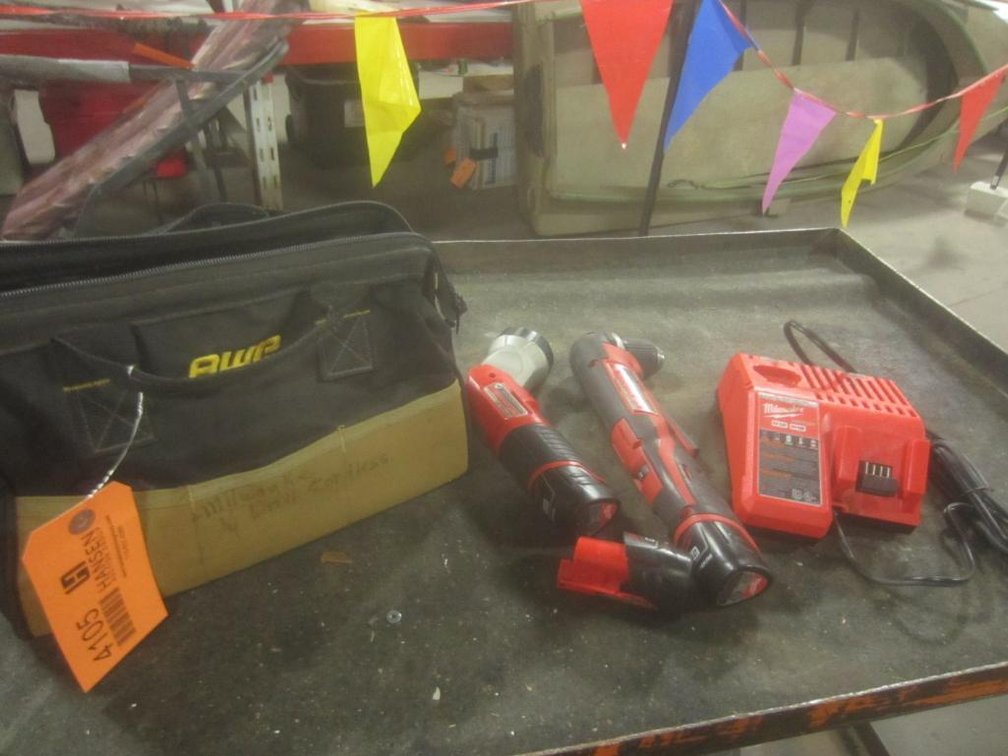 Milwaukee M12 Flashlight and 90 Degree Drill (T13)
