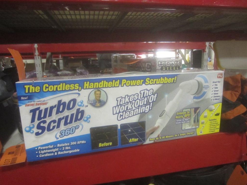 New Turbo Scrub 360 Degree Cordless Hand Held Scrubber (T13)