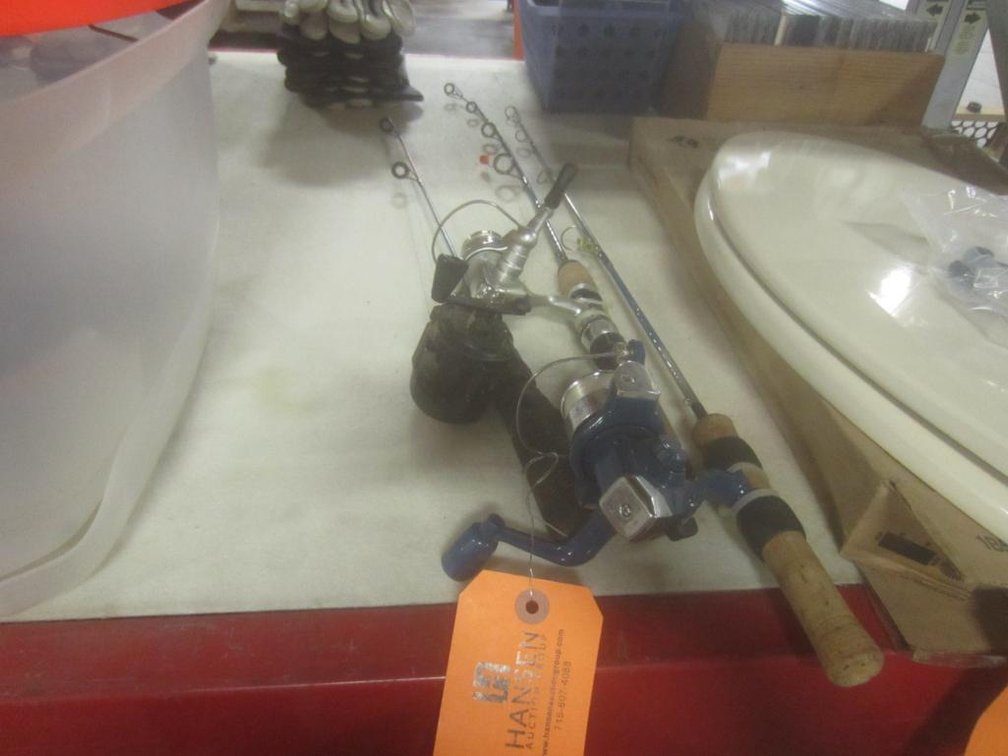 (3) Ice Fishing Rods and Reels (T13)