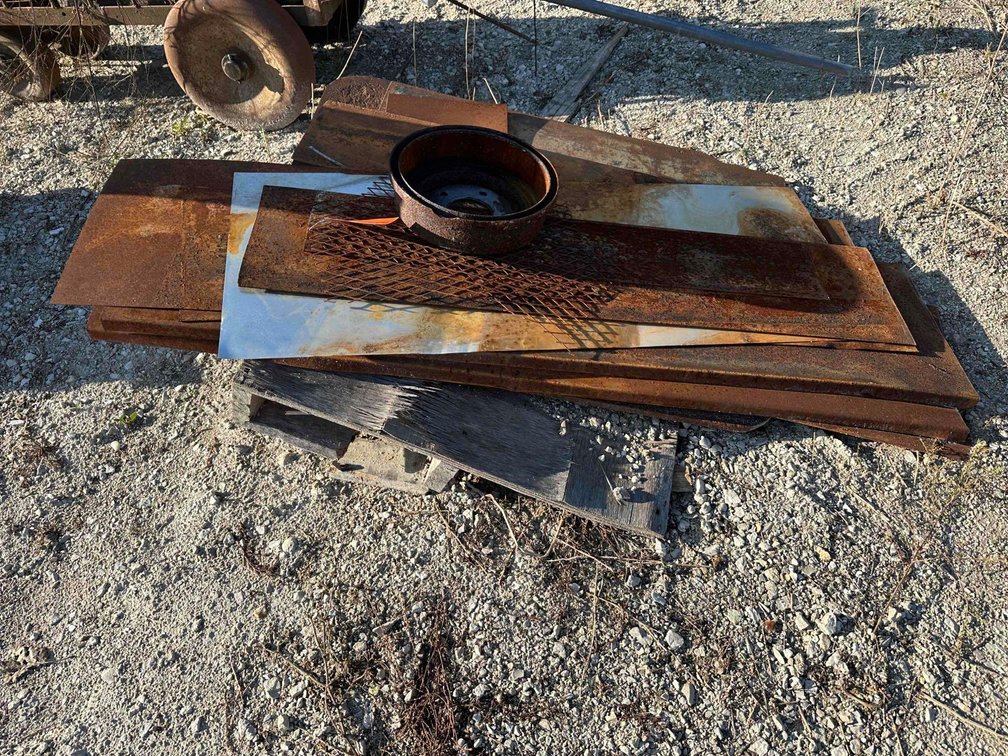 Pallet of Plate Steel and Sheet Metal