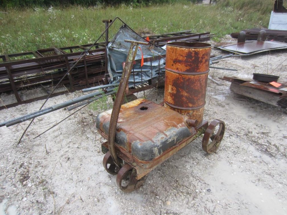 Steel Cart with Contents