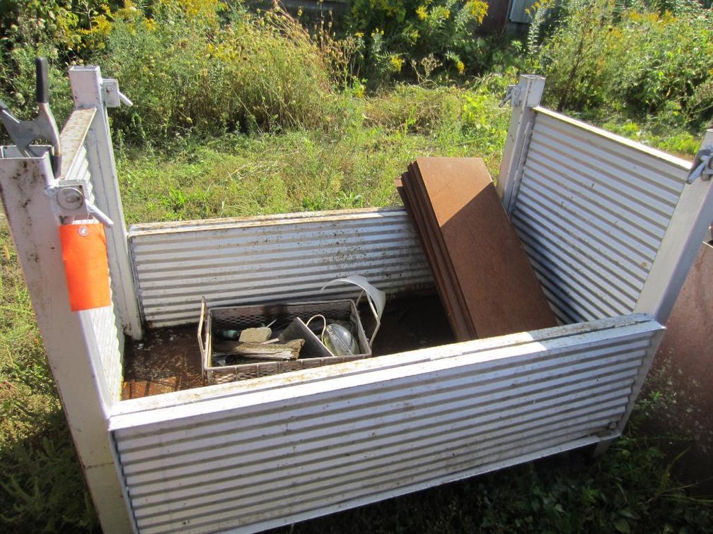 Metal Hopper and Contents