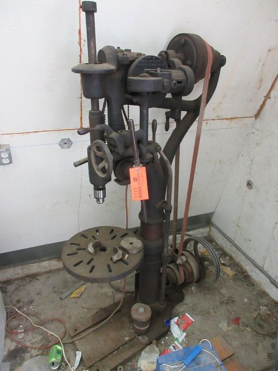 Vintage W.F. & J. Barnes Co. Heavy Duty Drill Press
