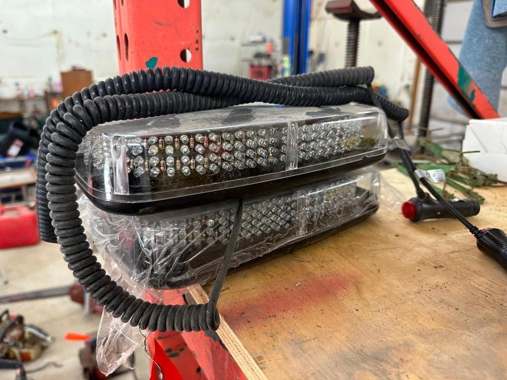 (2) New L.E.D. Plug In Caution Safety Lights