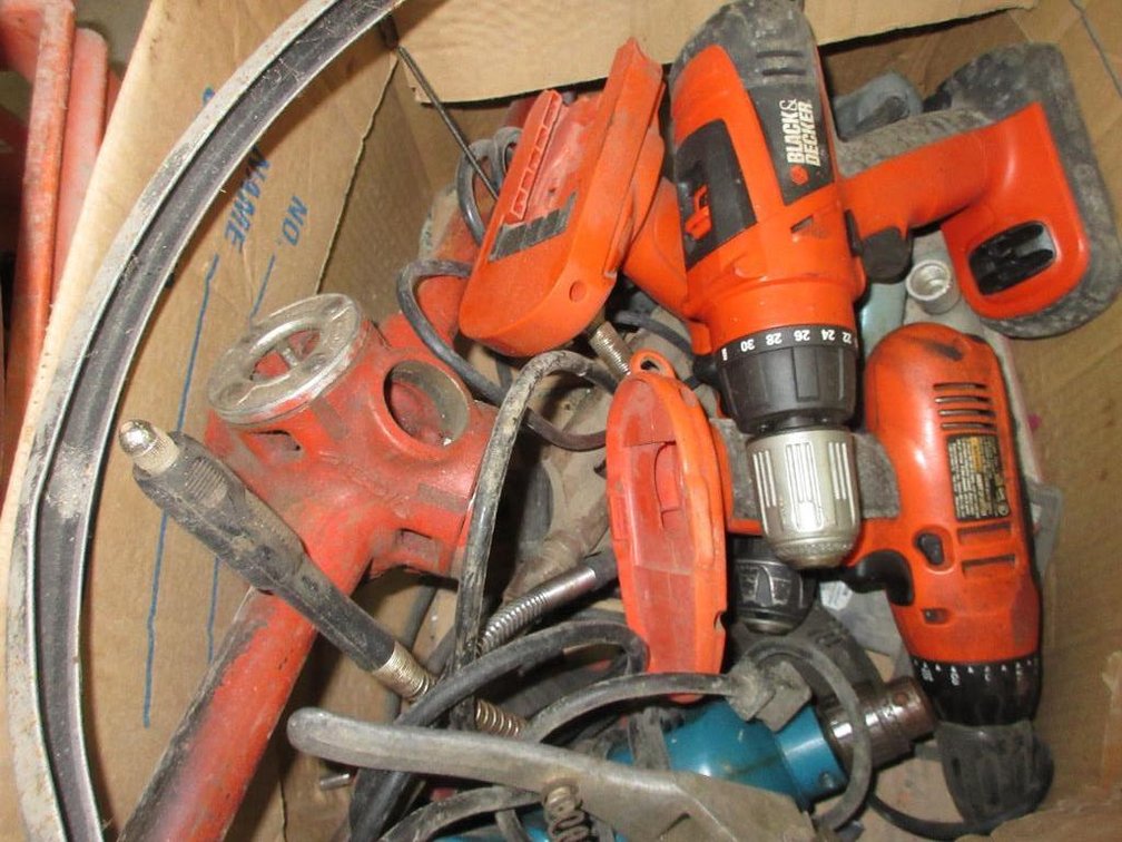 Various Black and Decker Battery Powered Tools