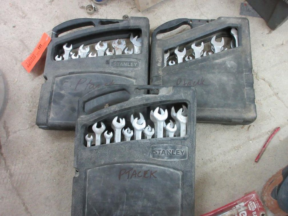 (3) Stanley Combo Wrench Sets