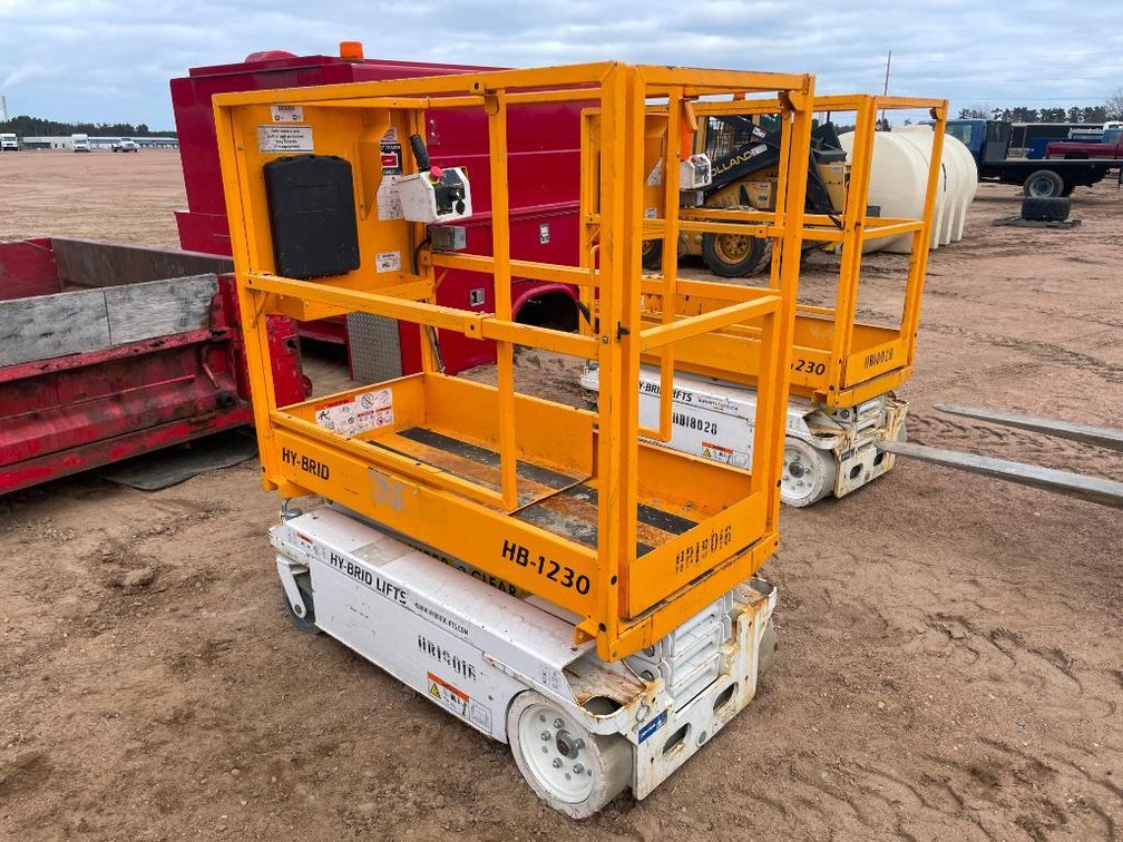 Hy-Brid Lift HB-1230, Electric Scissor Lift (Nitke Yard, Mosinee, WI)