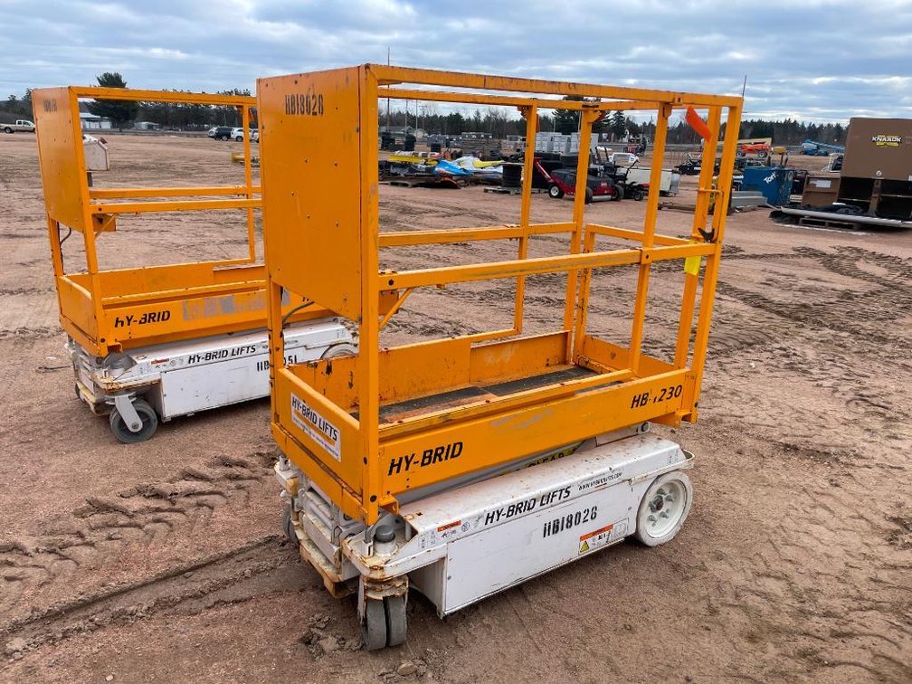 Hy-Brid Lift HB-1230, Electric Scissor Lift (Nitke Yard, Mosinee, WI)